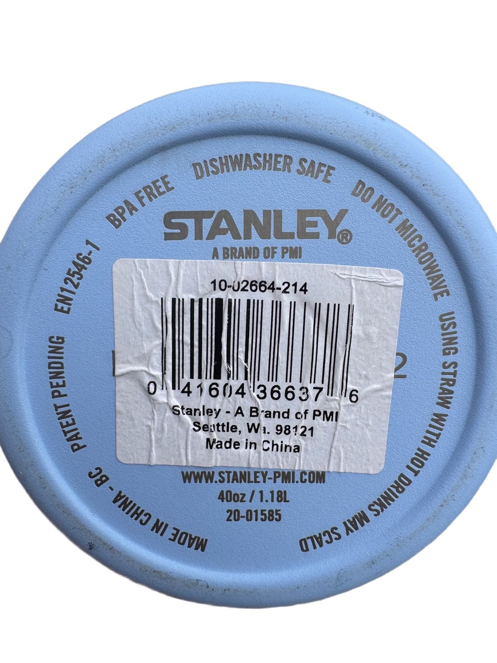 Stanley Sky Blue Insulated 40oz Travel Tumbler with Handle & Straw - Picture 6 of 6